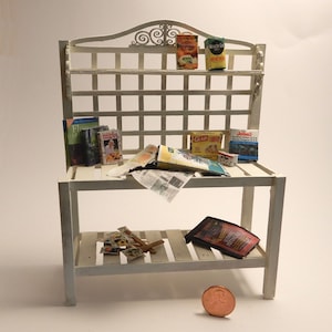 Miniature 1:12 scale Potting Bench Kit
