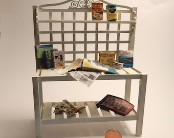 Miniature 1:12 scale Potting Bench Kit