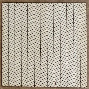 Quarter-scale (1:48) Dollhouse Wooden Flooring - Chevron