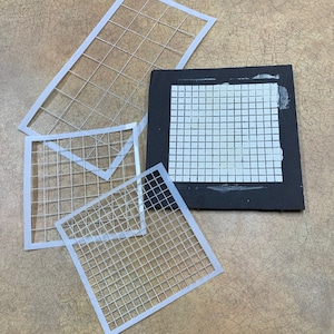 Square Tile Stencil for Miniatures