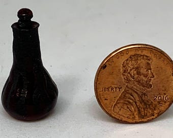 Miniature OOAK Hand-thrown Bottle with Stopper (21)