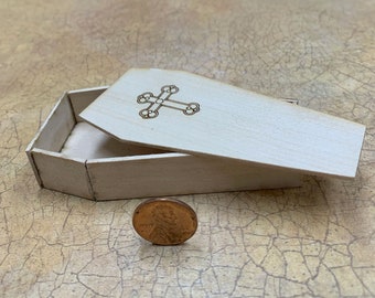 Miniature 1:24 scale Coffin Kit
