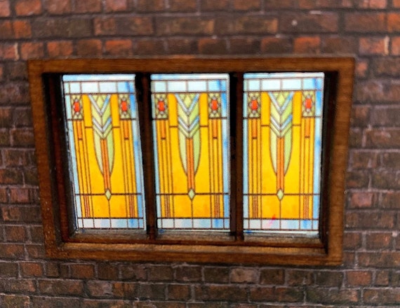 Miniatur 1:48 Art Deco Fenster