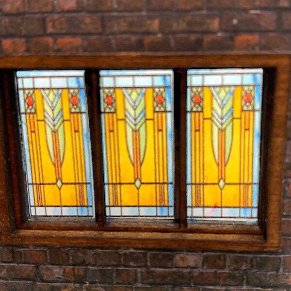 Miniature Stained Glass Window Etsy