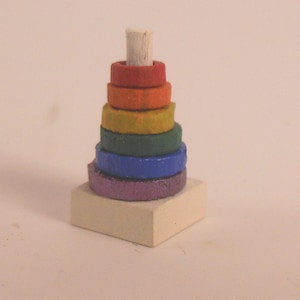 Miniature 1:12 Scale Stacking Rings KIT