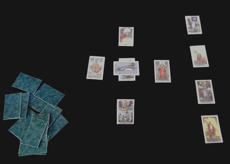 Miniature Deck of Tarot Cards KIT Etsy Canada