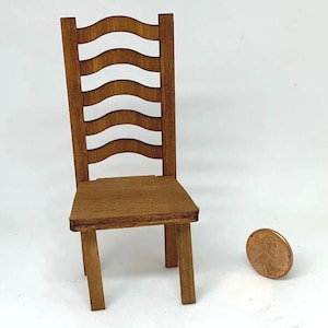 Miniature 1:12 Scale Ladderback Occasional Chair