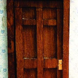 Miniature 1:48 scale Door with Semi-circular Pediment