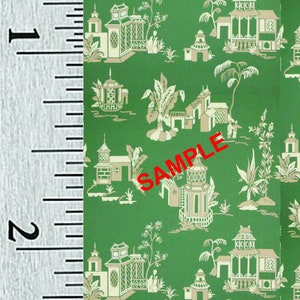 Quarter Scale, Half Scale and 1:144 Scale Miniature Toile Dollhouse Wallpaper (43A)