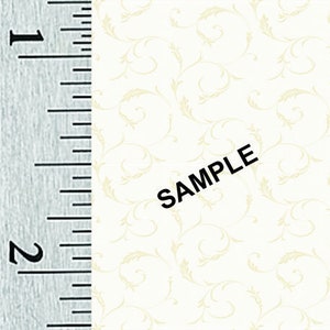 Quarter Scale, Half Scale and 1:144 Scale Miniature Patterned Dollhouse Wallpaper (46A)