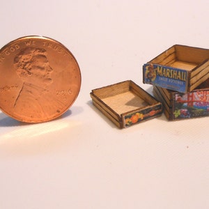 Miniature Quarter (1:48) Scale Crates Kit