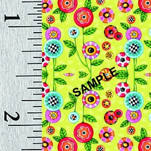 Quarter Scale, Half Scale and 1:144 Scale Miniature Floral Dollhouse Wallpaper (75C)