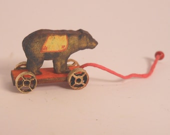 Miniature 1:12 Scale Bear Pull-Toy KIT
