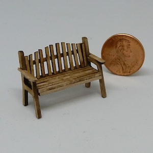 Miniature 1:48 scale Bench Kit