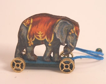 Miniature 1:12 Scale Elephant Pull-Toy KIT