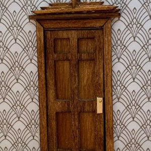 Miniature 1:48 scale Art Deco Door