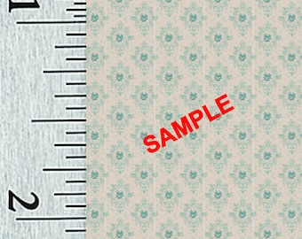 Quarter Scale, Half Scale and 1:144 Scale Miniature Geometric Dollhouse Wallpaper (18B)