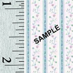 Quarter Scale, Half Scale and 1:144 Scale Miniature Dollhouse Wallpaper (69C)