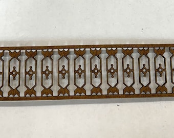 Quarter-scale Dollhouse Stair Railing 2A