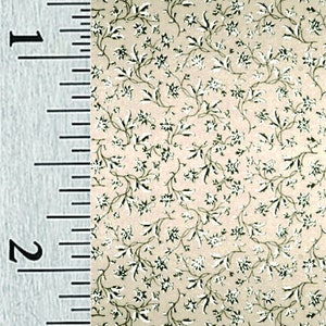 Papel pintado de casa de muñecas (sucio) de reproducción antigua en miniatura a escala de cuarto, media escala y escala 1:144 (17B)