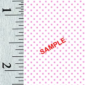 Quarter Scale, Half Scale and 1:144 Scale Miniature Polka-Dot Dollhouse Wallpaper (33B)