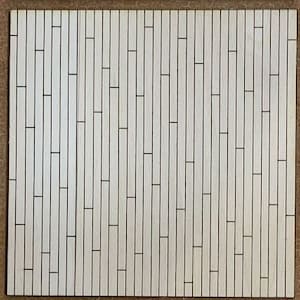 Quarter-scale (1:48) Dollhouse Wooden Flooring - Random Planks