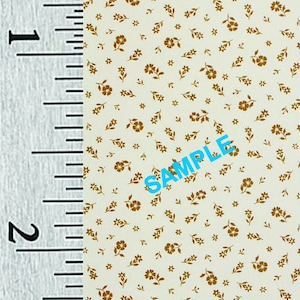 Quarter Scale, Half Scale and 1:144 Scale Floral Miniature Dollhouse Wallpaper (58C)