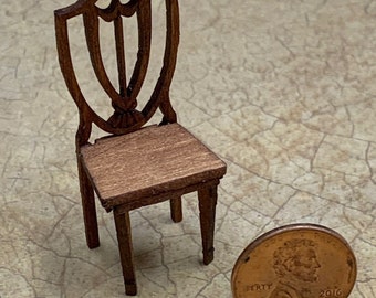 Miniature 1:24 scale Shield Back Chair KIT