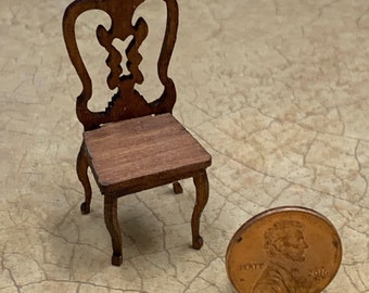 KIT de silla con respaldo salpicado en miniatura a escala 1:24