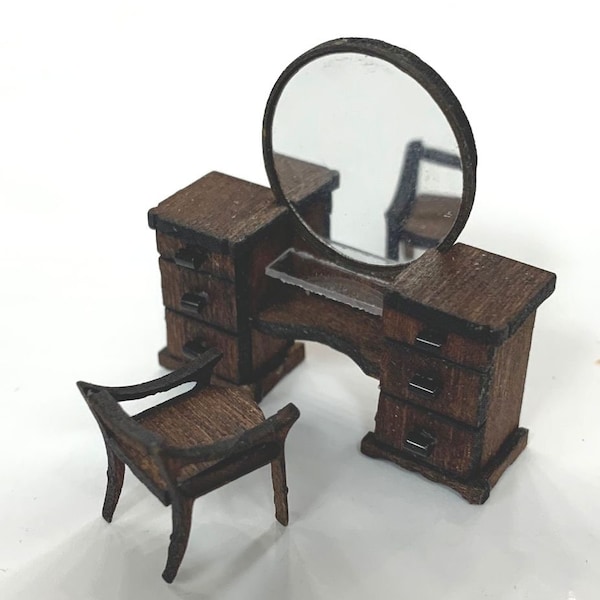 Miniature 1:48 scale Art Deco Dressing Table Kit