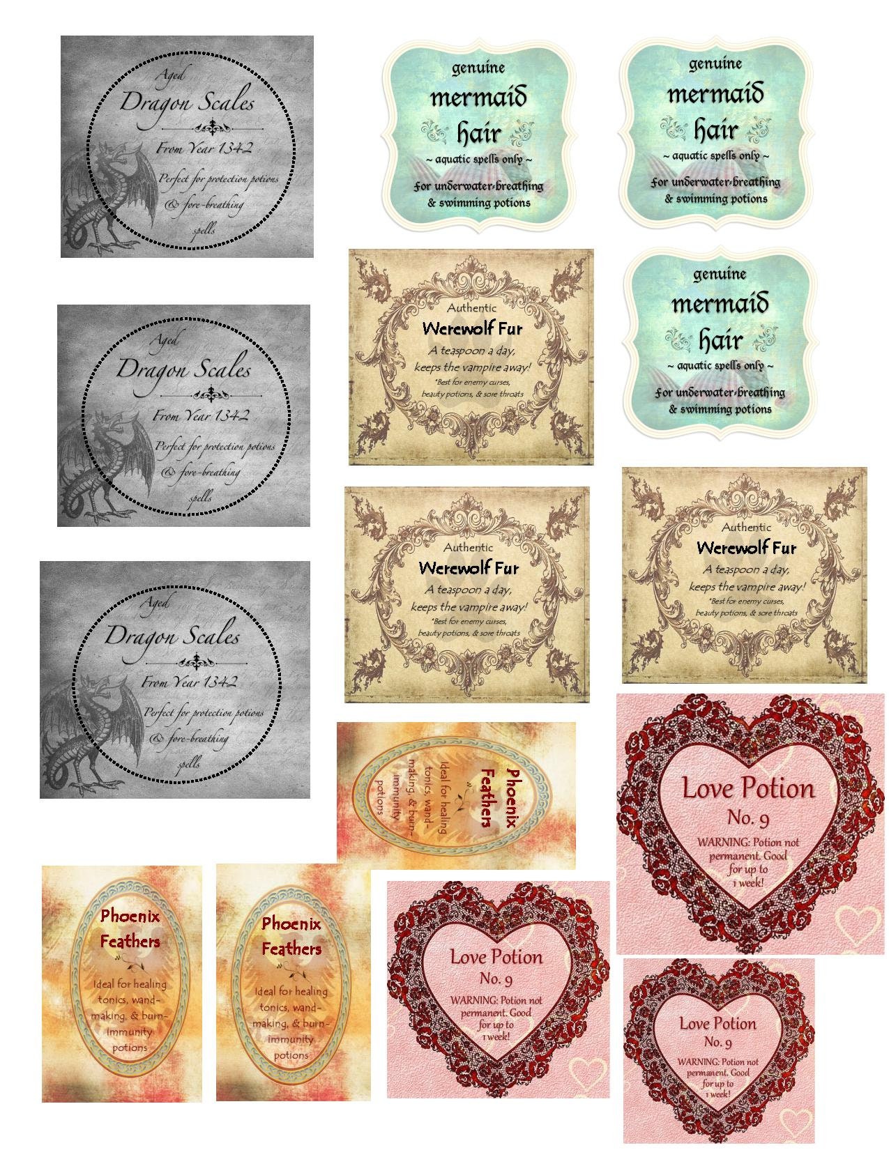 Phoenix self adhesive labels
