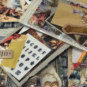 Vintage Grimm Fairytale Scrapbooking Ephemera/Junk Journal Kit