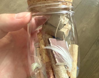 Handmade Mini Apothecary in a Bottle - Book Nook Inspiration - Dollhouse Apothecary Items - Mini Apothecary/Academia Ephemera Set