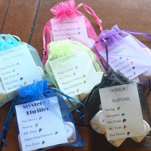 Creative Writing Dice (by Genre) - Story Prompt Inspiration - Writer's Block Help for Authors image 1