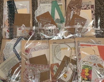 Cottagecore-Inspired Junk Journal Supplies - Cottagecore Scrapbook Ephemera