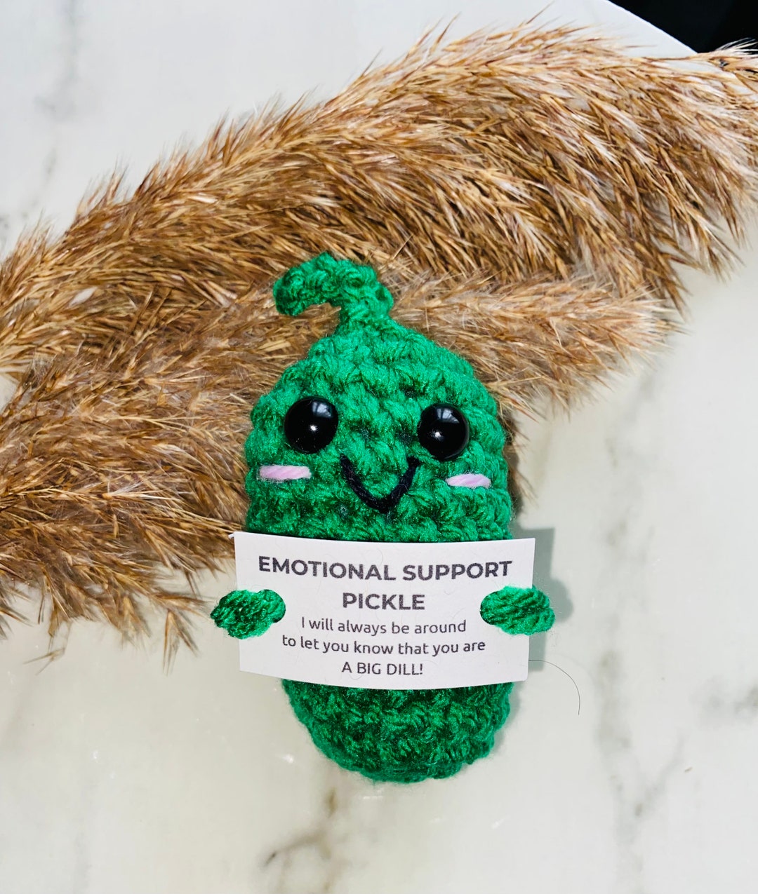 Emotional Support Pickle, Stuffed Pickle, Dill Pickle Toy, Squishy ...