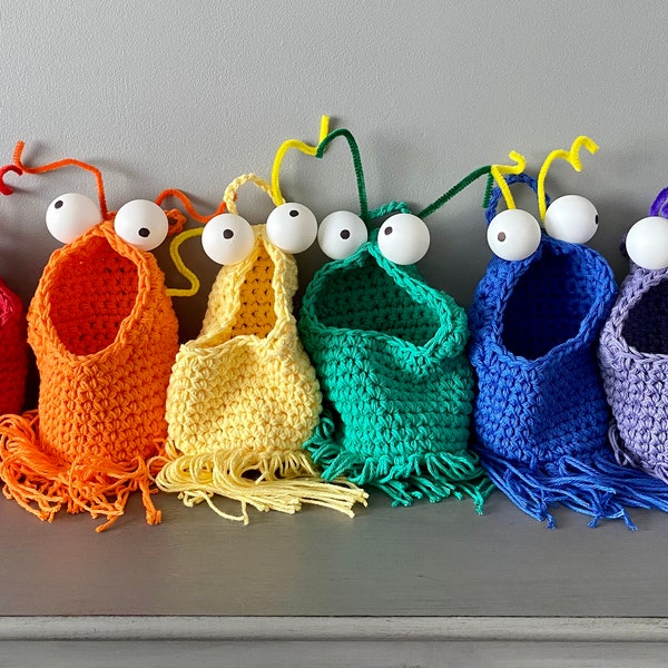 Paquete de patrones para colgar plantas marcianas a crochet: inspirado en Yip Yips (patrón en PDF)