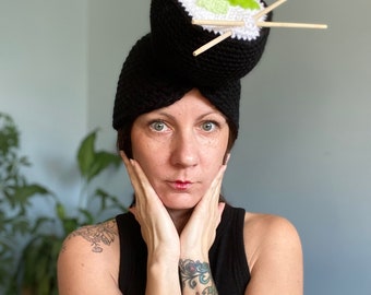 Handmade Crochet Sushi Hat Sushi Crochet Hat - Etsy main image 4