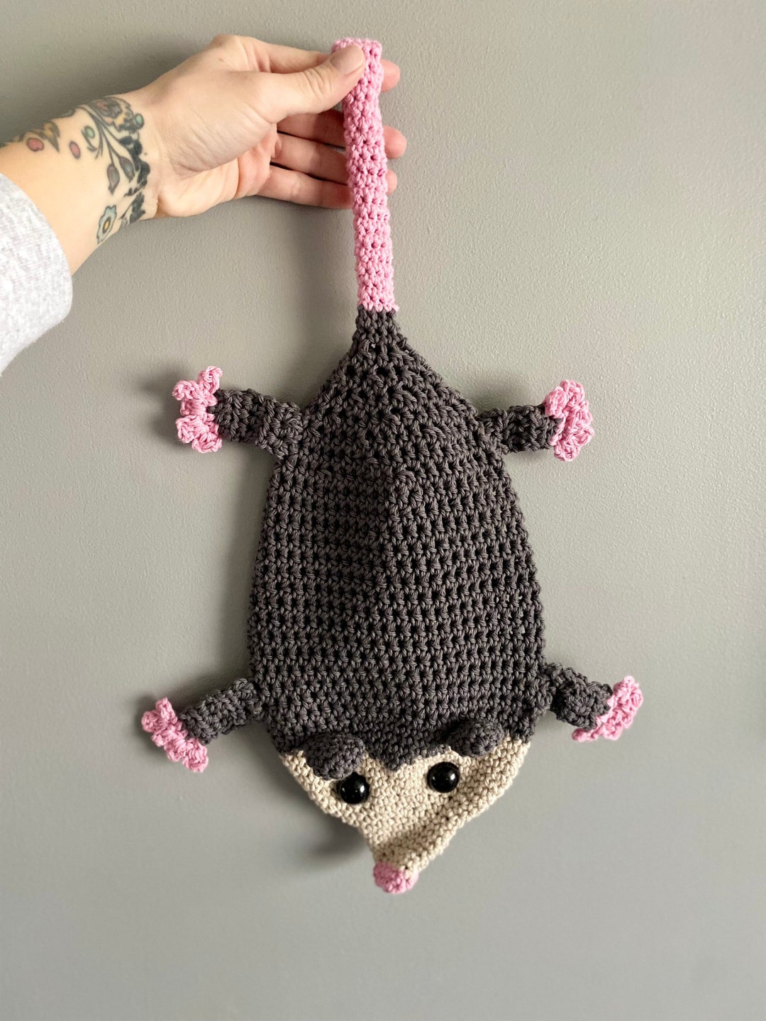 Hanging Possum, Possum Baskets, Door Knob Baskets, Hanging Baskets