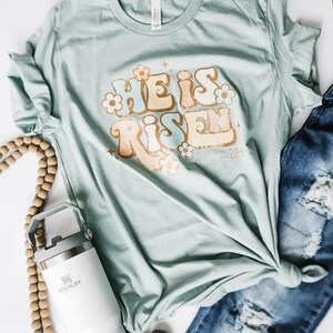 He is Risen Graphic Tshirt | He Is Risen Faith Tee | Christian Graphic TShirt | Easter TShirt