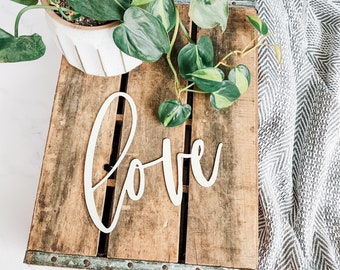 Metal Love Sign | Valentine's Day Decor | Wedding Sign