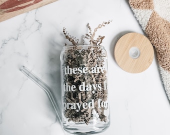 These Are The Days Glass Cup | Christian Coffee Cup