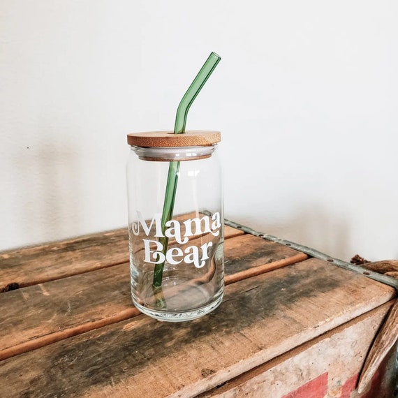 Libby Glass Cup w/Bamboo Lid & Straw