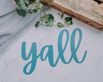 yall metal sign | western home decor | country decor