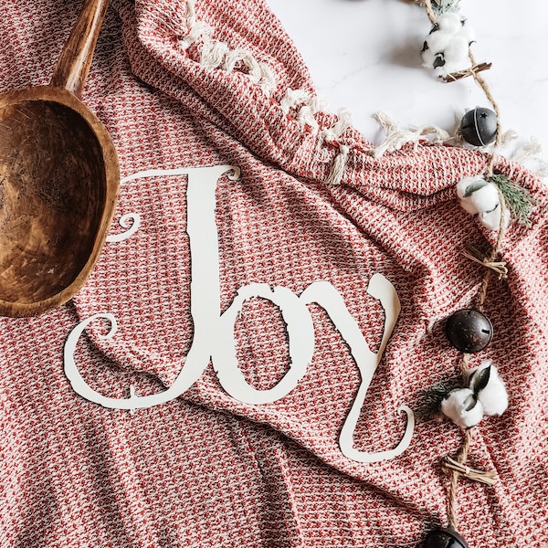 Joy Metal Sign Etsy