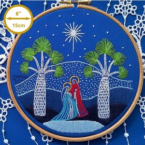 Christmas hand Embroidery KIT - Nativity scene Embroidery pattern - hoop art - needlework kit - christmas styles
