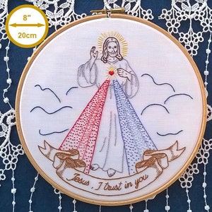 Embroidery kit The Divine Mercy - Saint Faustina - Divine Mercy Sunday - Jesus I trust in you pattern - Christian Catholic gift