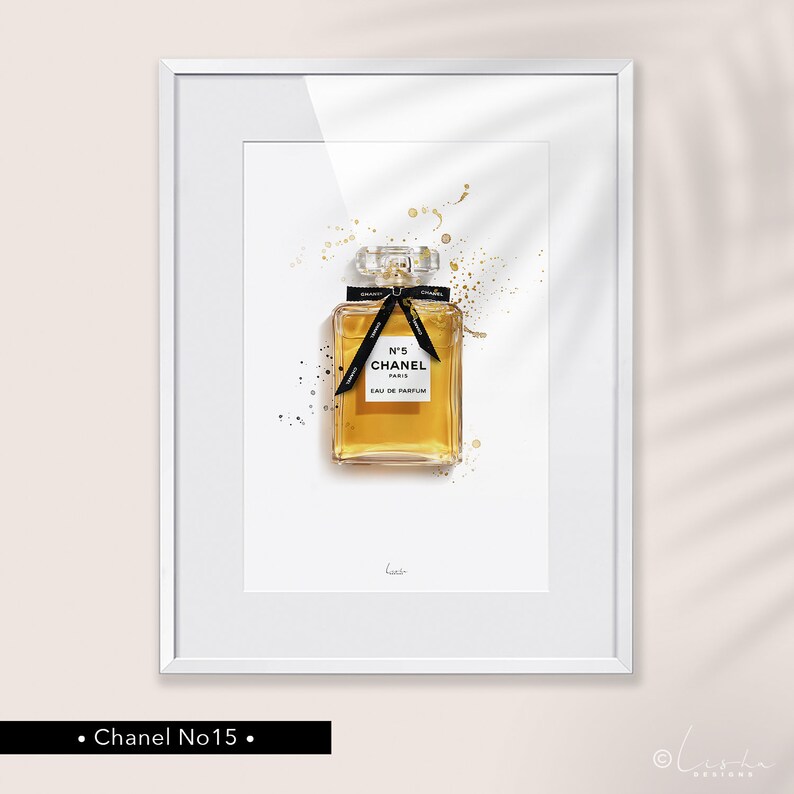 Poster Chanel Chanel Parfume No 5 Logo Art Print Wall Art Etsy