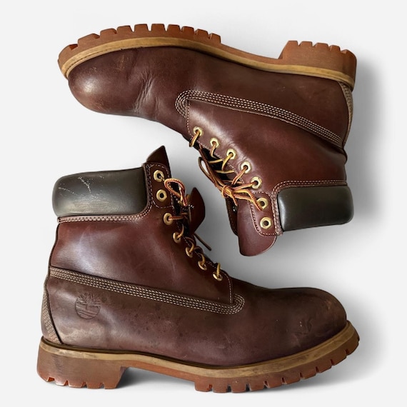 Timberland, Vintage Timberland 6 inch premium brown water resistant boots, made in USA, 12M