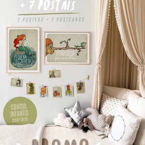 Pack KID ROOM (2 Posters + 12 small illustration) | 20% OFF